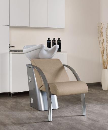Wash unit for hairdresser: Dreamwash - In photo Colour: Chocolate Milk K3 - Salon Ambience