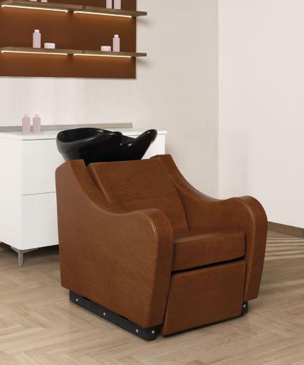 Wash unit for hairdresser: Gravity - In photo Colour: Vintage Tan G2 - Salon Ambience