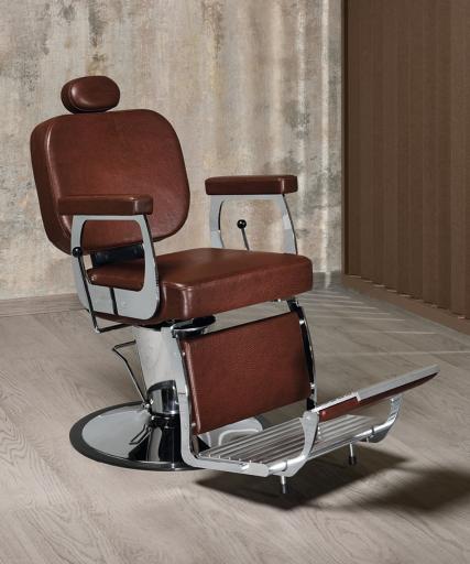 Barber chair for hairdresser: Elite - In photo Colour: Vintage Wine K7 - Salon Ambience