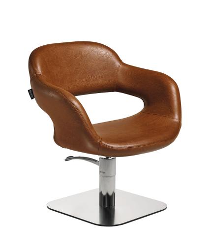 Hairdressing chair: Vanessa - In photo Colour: Vintage Tan G2 - Salon Ambience