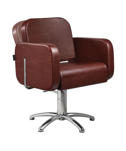 Hairdressing chair: Icon Reclining - In photo colour: Vintage Wine K7 - Salon Ambience