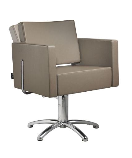 Hairdressing chair: Square Reclining - In phot colour: Cappuccino 63 - Salon Ambience