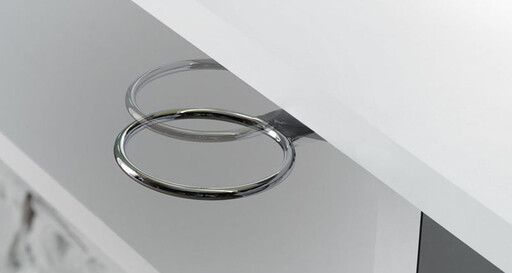 Accessorio mensola parrucchieri: Extractable Chrome Dryer Holder ACC/065 - Salon Ambience