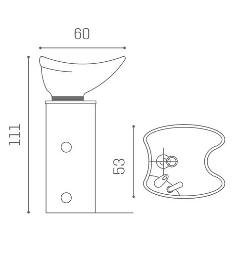 Accessorio lavatesta parrucchieri: Column - Salon Ambience D_Colonna_WU060