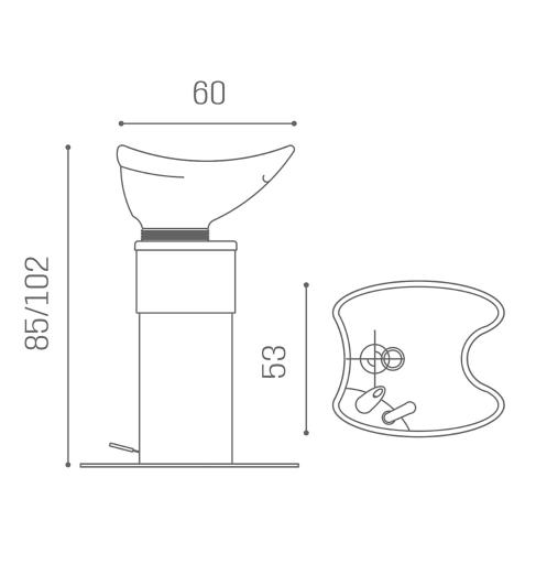 Accessorio lavatesta parrucchieri: Column+ - Salon Ambience D_Colonna_WU065