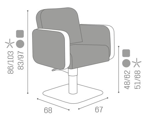 Hairdressing chair: Icon reclining - Salon Ambience D_Icon