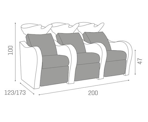 Wash unit for hairdresser: Luxury+ - Salon Ambience D_Luxury+3