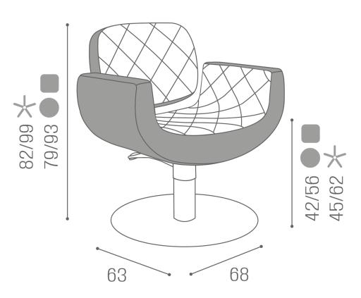 Friseurstuhl: Naomi+ reclining - Salon Ambience D_Naomi+