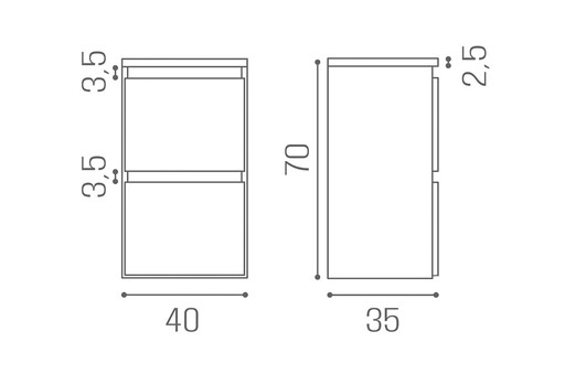 Hairdressing cabinet: Bridge Duo - Salon Ambience D_Bridge