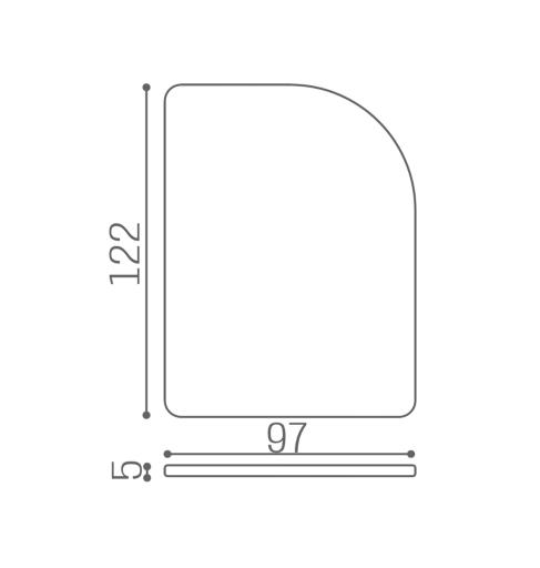 Shampoo units accessory - ACC/120: Separè for Luxury shampoo unit - Salon Ambience D_Separe.jpg