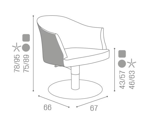 Friseurstuhl: Margot - Salon Ambience D_Margot