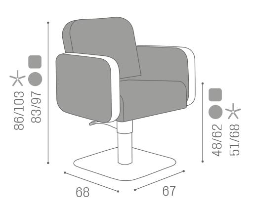 Hairdressing chair: Icon - Salon Ambience D_Icon
