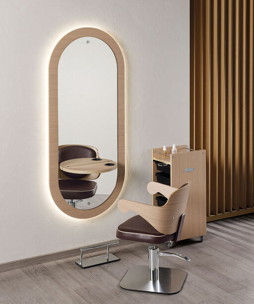 Mensola per parrucchieri: Eclipse - Salon Ambience Mensola per parrucchieri: Eclipse - Salon Ambience