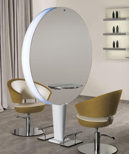 Hairdressing mirror: Planet Island - Salon Ambience